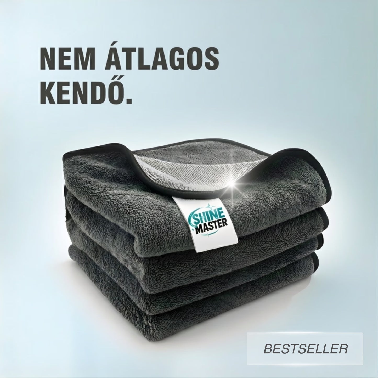 Shine Master Prémium Mikroszálas Kendő - Csíkmentes tisztítás, vegyszer nélkül