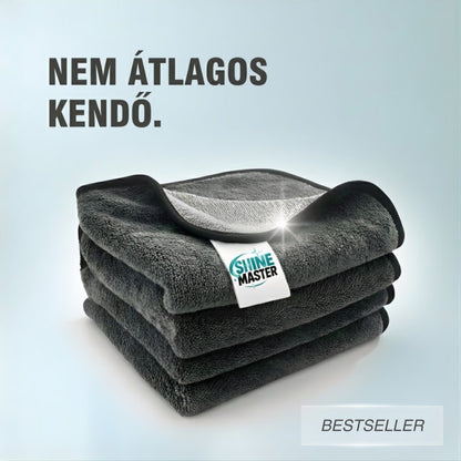 Shine Master Prémium Mikroszálas Kendő - Csíkmentes tisztítás, vegyszer nélkül