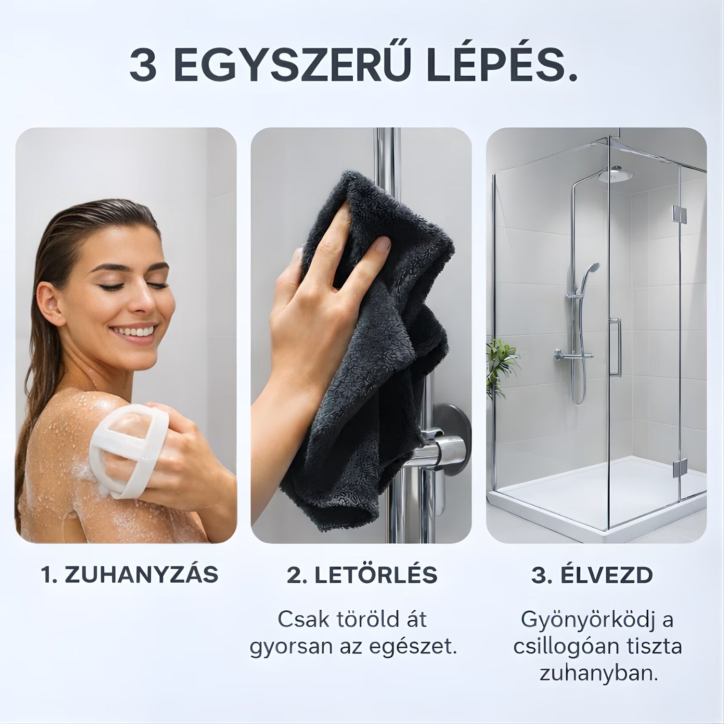 Shine Master Prémium Mikroszálas Kendő - Csíkmentes tisztítás, vegyszer nélkül