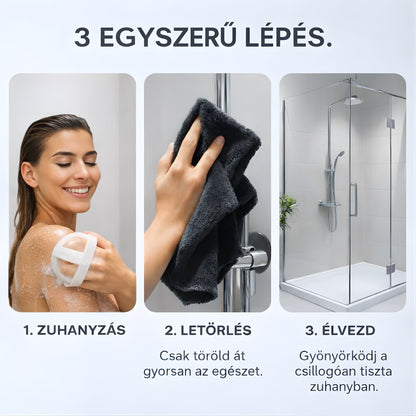 Shine Master Prémium Mikroszálas Kendő - Csíkmentes tisztítás, vegyszer nélkül